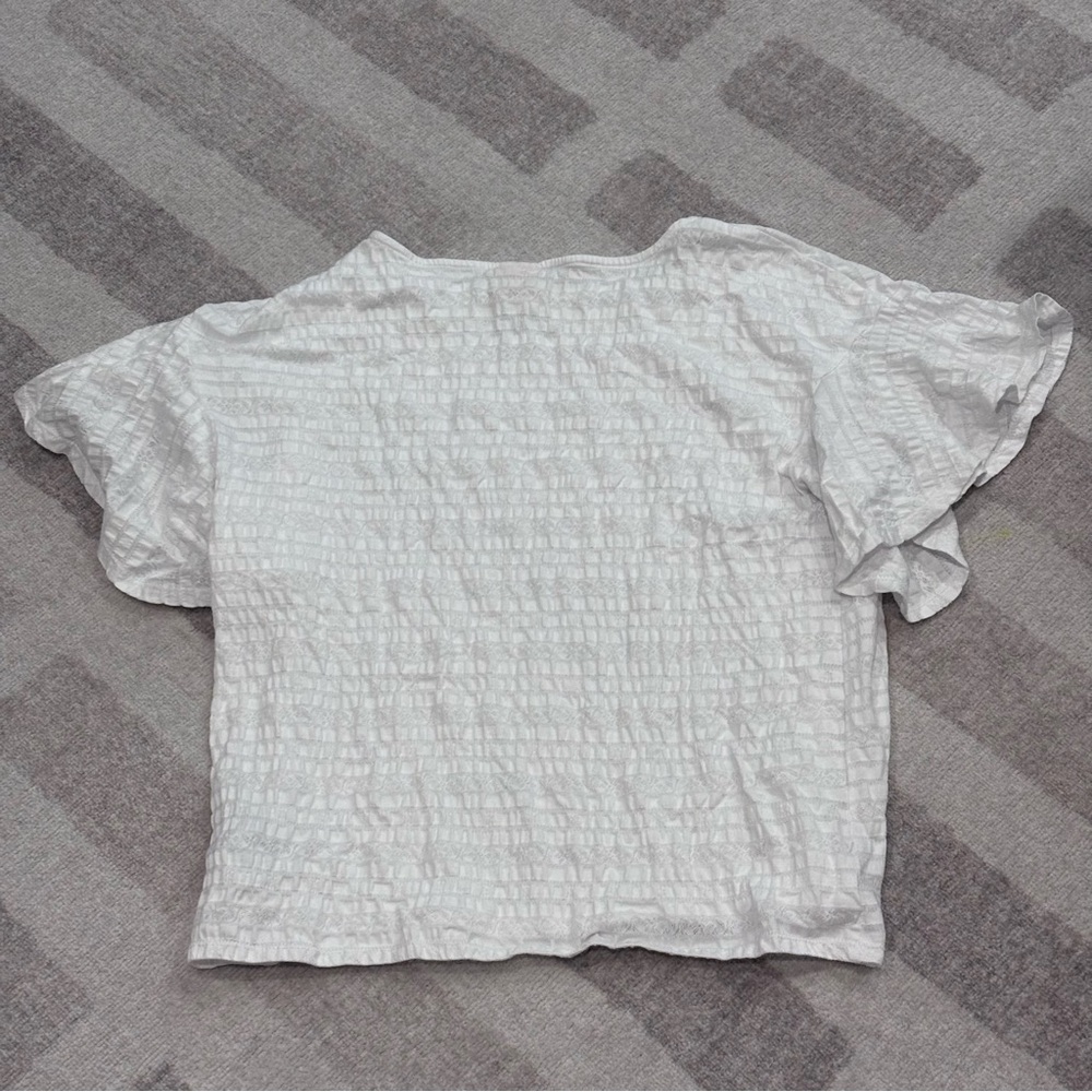 Ruby Rd White Textured Blouse | Women’s Small - Picture 3 of 3